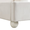 Modern Double Bed with Reading Light & Includes Bedside Table, Velvet 135x190cm