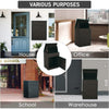 Lockable Metal Parcel Delivery Secure Dropbox Outdoor Storage Letter Post Box