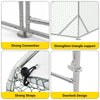 Walk-in Metal Chicken Coop Poultry Cage Pet House with Waterproof Cover