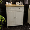 Priano Freestanding Bathroom Cabinet Unit Grey Vanity Cupboard Storage Unit
