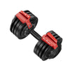 Black Adjustable Rotation Weight Gym Dumbbells 2 x 24kg - Pair Set (48KG Total)