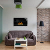 BIOETHANOL FIREPLACE 650x400 BLACK GLOSS DESIGN ECO TAMPERED GLASS + ACCESSORIES
