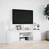 TV Cabinet with White 139.5x34x50 Engineered Wood Q8V9