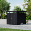 Garden Shed 6.6x8.5FT Metal Pent Roof Outdoor Storage House for Tool Bike