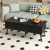Lift Top Coffee Table Modern Center Table w/Storage Compartments-Black