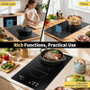 Induction Hob 2 Ring, 30CM Electric Hob 3500W, Two Zone Built-in Induction Cookt