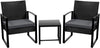 Brooklyn Garden Furniture Set – Outdoor Patio Bistro Set Black