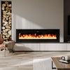 50/60 Inch Fireplace 12 Color LED Insert Wall Mounted Electric Inset Media Fire