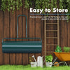 48L Steel Garden Lawn Roller Water Sand Filled Outdoor Grass Roller w/Drain Plug
