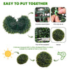 2Pcs Artificial Plant Topiary Ball,48CM Hanging Cedar Grass Ball for Garden