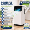 Portable Air Conditioner 12000BTU Dual Hose Quiet WiFi Heat Inverter A++