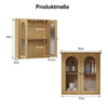 New Bathroom Cabinet With Shelf Wall Mounted For Bathroom wooden color Storage