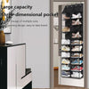 Over The Door Shoe Organizer,10 Tier Hanging Shoe Rack With 20 Large Pockets