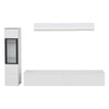 TV Wall Unit Entertainment Unit Storage Cabinet Floating TV Stand With LED Light