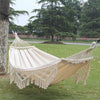 Boho Camping Hammock Outdoor Travel Double Person Hanging Hammock Rocking Bed UK