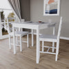Solid Wooden Dining Table and 2 4 Chairs Set Home Kitchen Furniture