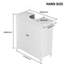 Bathroom Sink Cabinet Under Basin Unit Cupboard 2 Door Storage Furniture White