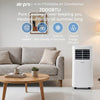 4-in-1 Portable Air Conditioner 7000 BTU Smart Wifi Mobile AC Unit Window Kit