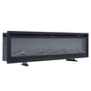 40/50/60/70/80/100 Inch Insert/Wall Mounted LED Fireplace Wall Inset Into Fire