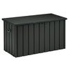 450L Outdoor Garden Storage Box with Wheels, Waterproof and Lockable