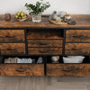 LED Chest of Drawers, 8 Drawer Dresser for Bedroom with Power Outlet