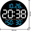 LED Large Digital Wall Clock Alarm Date Temperature Display with Remote Control