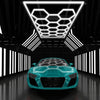 14 x Hexagon LED Lighting Car Detail Home Garage Workshop Retail Lighting Barber