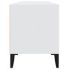 ShCuShan TV Cabinet White 100x34.5x44.5 Engineered Wood,Modern TV Cabinet F7L2