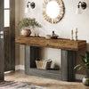 63-Inch Farmhouse Console Table, Narrow Entryway Sofa Table for Living Room