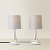 2 x Touch Table Lamps 34cm Dimmer Bedside Lights Living Room Reading Small Lamp
