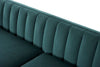 SWYFT MODEL X02 3 SEATER SOFA KINGFISHER WITH STYLISH COPPER FEET