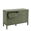 Dusk Sienna Vetiver Green & Gold Effect 6 Drawer Chest of Drawers RRP £499