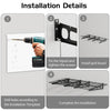 2 Pcs 2x4FT Heavy Duty Garage Wall Mounted Shelves,400lbs,Metal Storage Rack