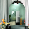 60x90cm Arched Wall Mirror Vintage Wood Bathroom HD Vanity Mirror Over Fireplace