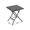 3pcs Folding Garden Table Rattan Chairs Set Camping Patio Seat Outdoor Furniture