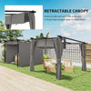 3 x 3(m) Metal Pergola with Retractable Roof and Sidewalls, UPF30+ Refurbished