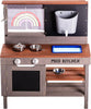 Garden Gear Children's Mud Kitchen Wooden Outdoor Play Kitchen Sink Oven