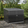 Outdoor Garden Storage Shed Bike Metal Pent Tool Shed House Bin Park 2-4 Bicycle