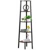 5 TIER LADDER SHELF WOOD FLOWER RACK CORNER STORAGE UNIT PLANT STAND DISPLAY UK
