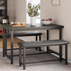 Small Kitchen Table Set with 2 Upholstered Bench, Dining Table Set Dining Room