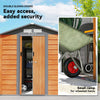 6.5x5.2ft Garden Shed Tools Equipments Storage Sliding Door House Hut Shelter