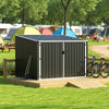 3 5 Bikes Parking Garden Storage Sheds Outdoor Metal Pent Roof with Bike Lanes A