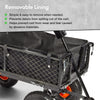 Garden Cart Trolley Trailer Truck Heavy Duty Steel 350kg Weight Limit
