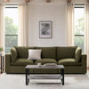Dusk Boston Olive Velvet 3 Seater Sofa RRP £1239