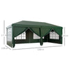 3 x 6m Garden Heavy Duty Gazebo Marquee Party Tent Canopy