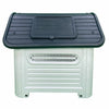 Plastic Dog Kennel HugglePets Weatherproof Pet House In & Outdoor Animal Shelter