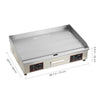 Commercial Electric Griddle Stainless Steel 73cm Full Flat Kitchen Hotplate 220V