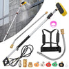 20ft Telescopic Pressure Washer Lance Gun Set Roof Gutter Jet Wash Cleaning Tool