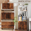 Wide 5 Tier Book Shelf Deep Bookcase Storage Cabinet Display Dining Living Room