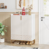 5-Tier Entryway Shoe Cabinet Shoe Storage Organizer Shoe Rack Shelf with Doors